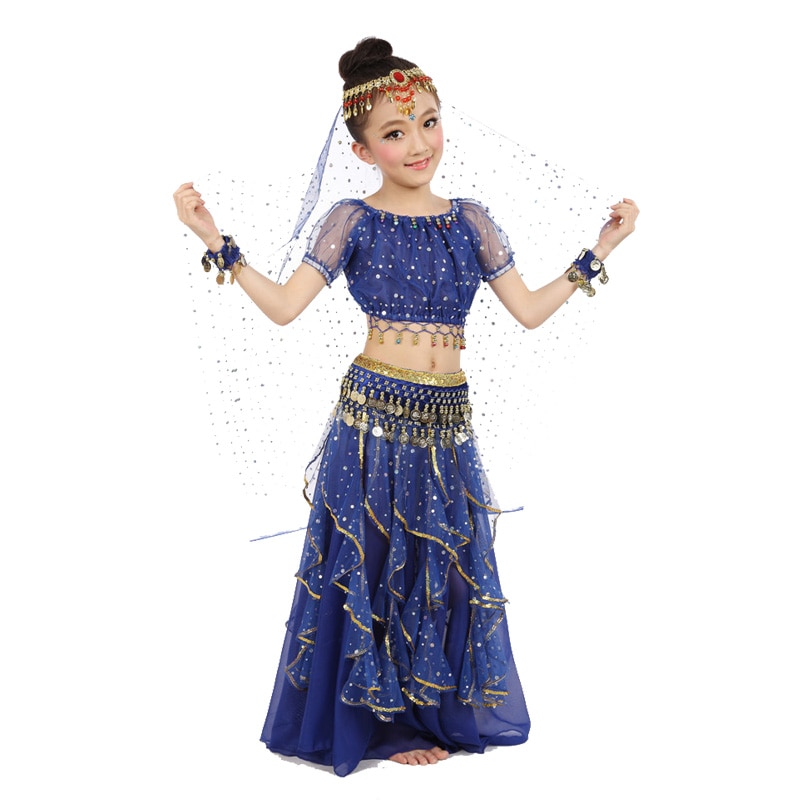 Odia Pascua de Resurrección poetas Ropa danza India disfraces para niños 3 unids/set - Bailongas