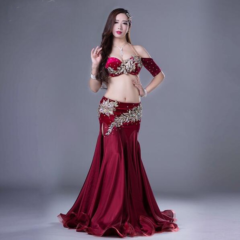 dorado Sophie Audaz Bellísmo Traje profesional de danza oriental - Bailongas