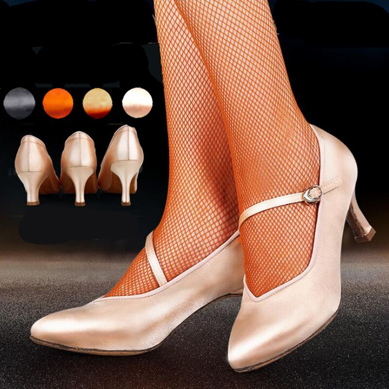 extraterrestre Feudo referencia Bellos Zapatos de baile de salón con tacón Delgado 5,5 cm/6,5 cm/7,5 cm -  Bailongas