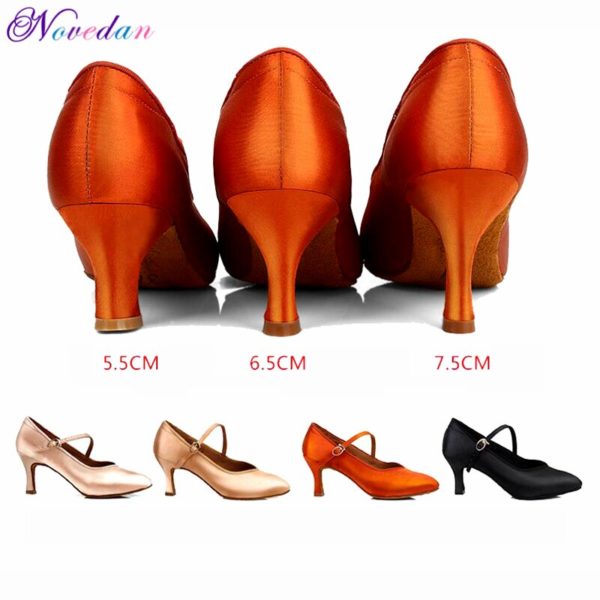 Bellos Zapatos de baile de salón con tacón Delgado 5,5 cm/6,5 cm/7,5 cm -  Bailongas